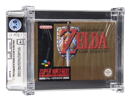 1992 SNES Super Nintendo (PAL) "The Legend of Zelda: A Link to the Past" (PAL Version) Sealed Video Game - WATA 9.0/A+